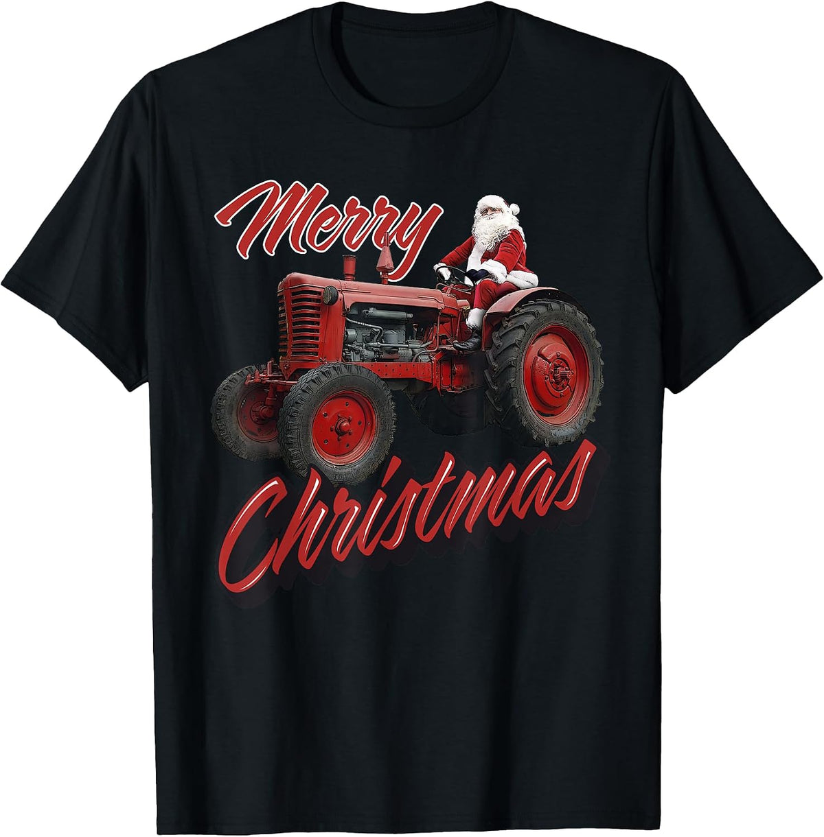 Merry Christmas Apparel for Farmer Tractor Lovers