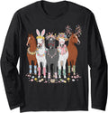 Horse Riding Bunny Ears Easter Day Equestrian Men Women Kids Long Sleeve Unisex