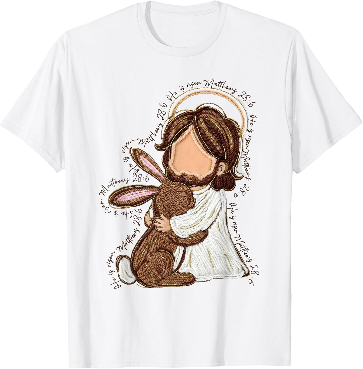 He is Risen Happy Easter Christian with Lamb Women Girls Unisex