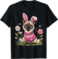 Easter Day Siamese Cat Bunny Ears Egg Basket Tees Easter Cat Unisex