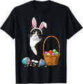 Easter Day Cat Bunny Ears Eggs Graphic Men Women Kids Funny Unisex
