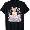 Happy Easter Day Pastel Bunny Basket Coquette Women Girl Unisex