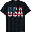 Veteran's Day US American Flag USA Patriotic Proud Veteran T-Shirt