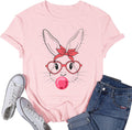 Women's Easter Shirt Happy Easter Bunny Rabbit Jesus Christian Egg Tee Tops Unisex