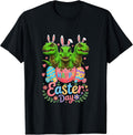 Happy Easter Day Three Cute Bunny T-Rexes in Chocolate Egg Unisex