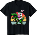Bunny Riding T-rex Egg Hunt Easter Dinosaur Spring Holiday Unisex
