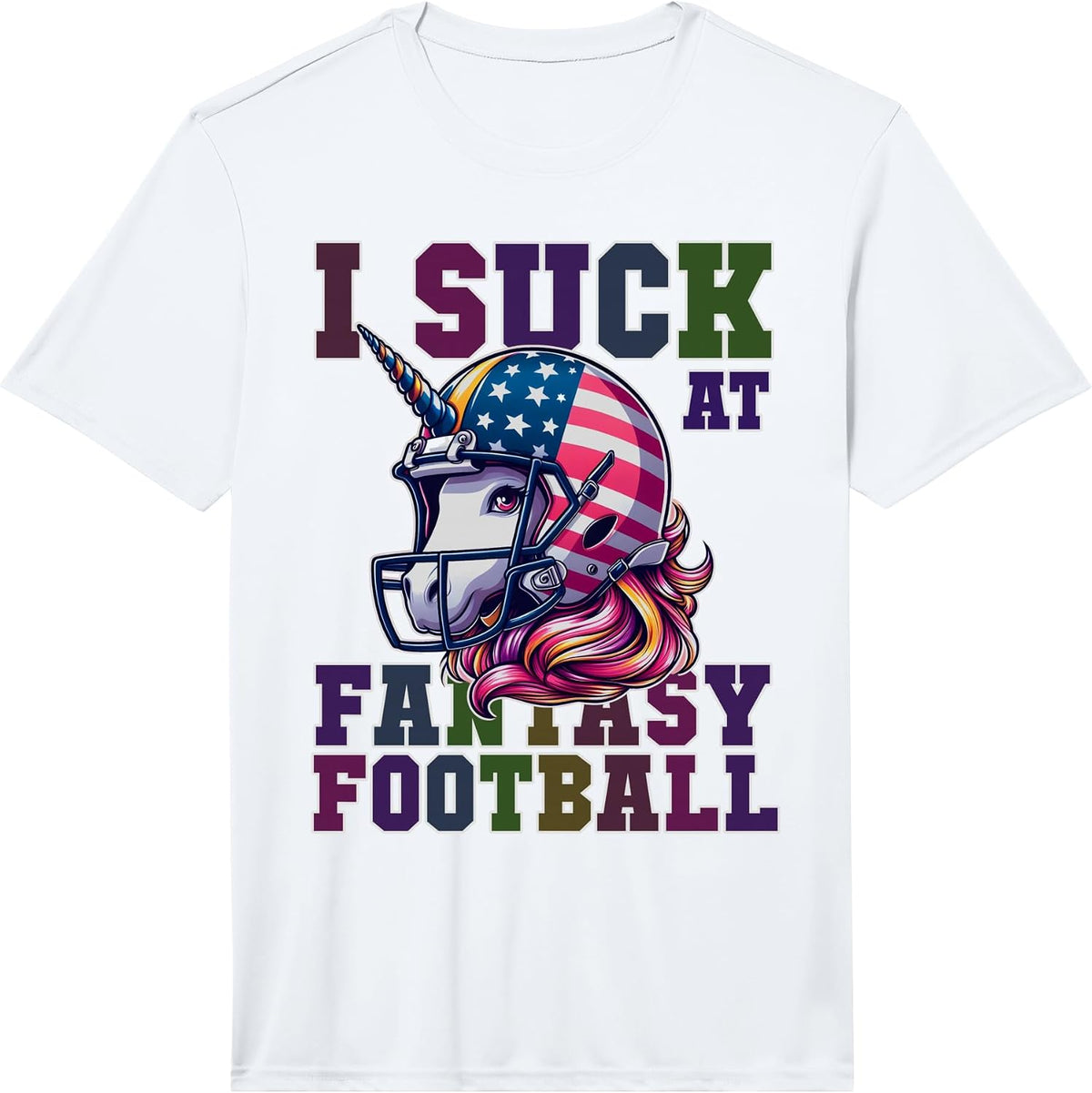 Mens Cute I Suck AT Fantasy Football Last Place Loser Commish Performance T-Shirt