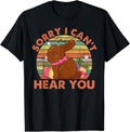 Happy Easter Day Chocolate Bunny Sorry I Can't Hear You Unisex