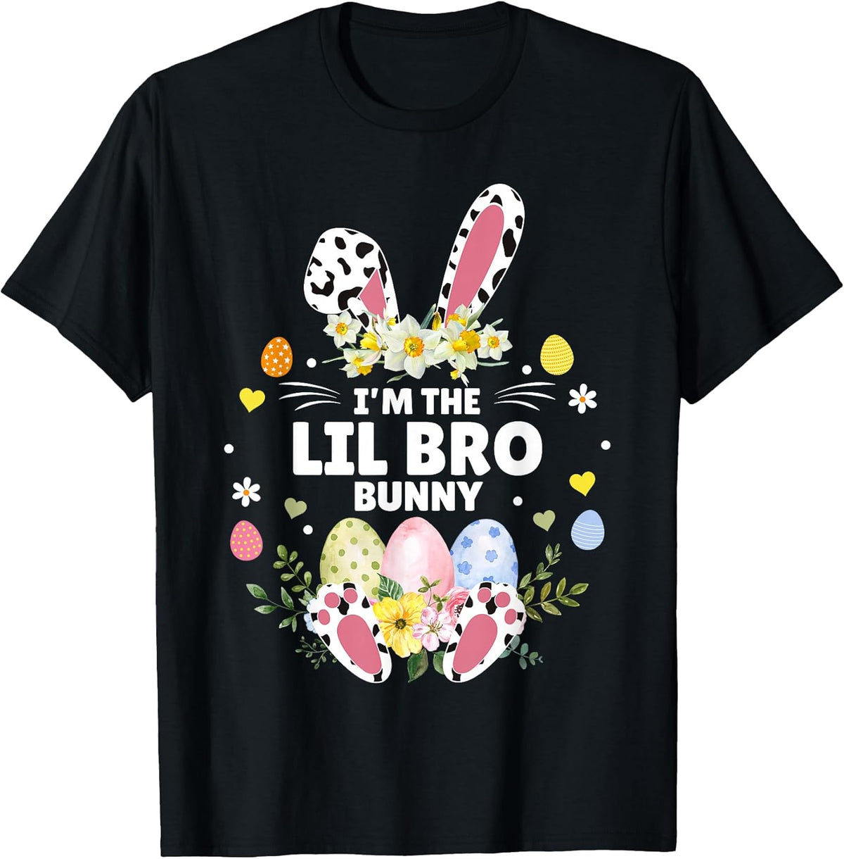 I'm The Lil Bro Bunny Matching Family Leopard Easter 2026 Unisex