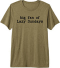 Big Lazy Fan of Sundays Funny Sunday Football Funday Weekend Premium Tri-Blend T-Shirt