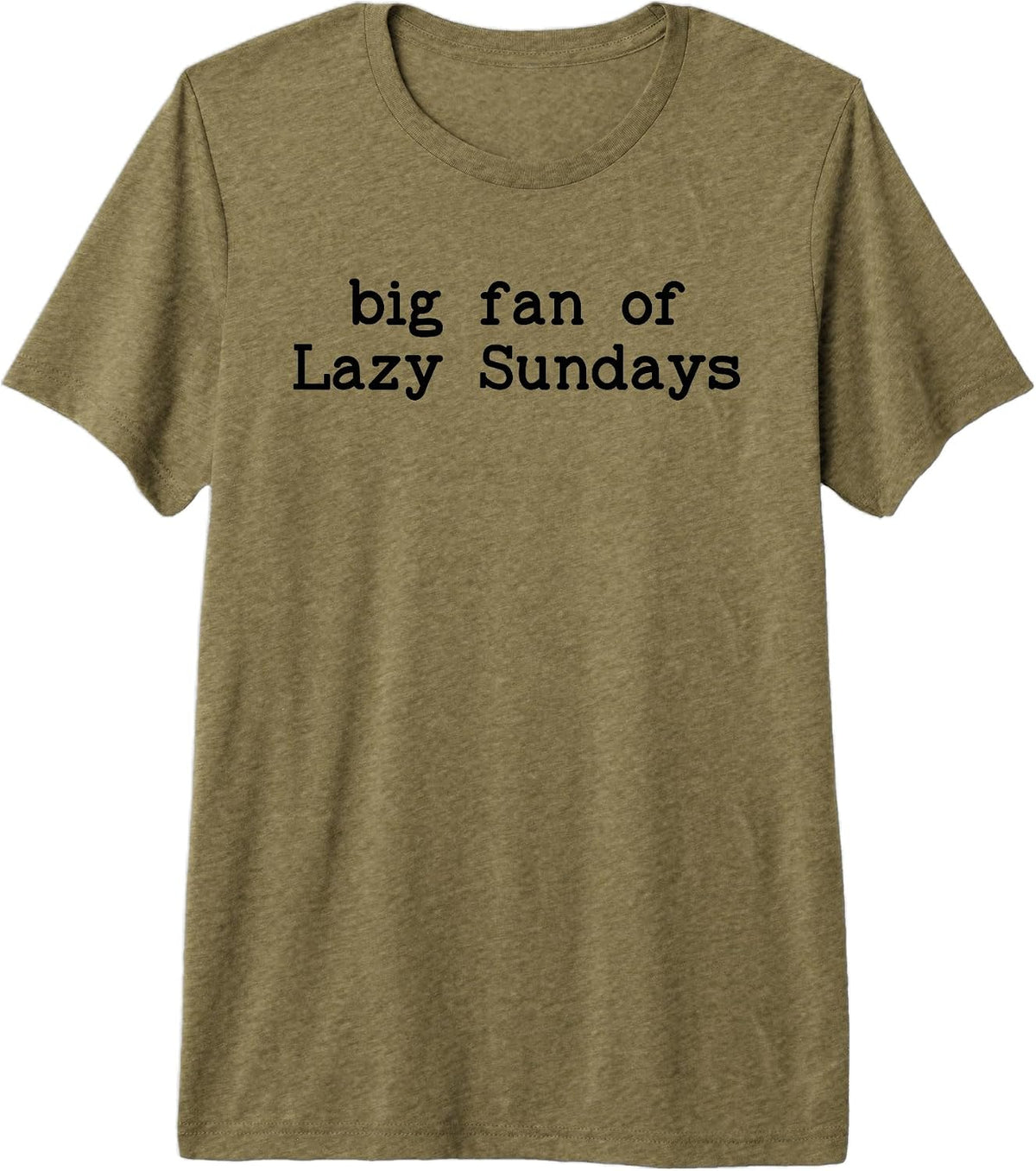 Big Lazy Fan of Sundays Funny Sunday Football Funday Weekend Premium Tri-Blend T-Shirt