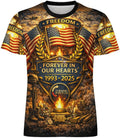 Patriotic Freedom Graphic T Shirt Memorial Design Short Sleeve Crewneck Unisex Tee for Men Women