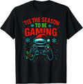 Gamer Tis The Season Gaming Cool Mens Funny Christmas T-Shirt