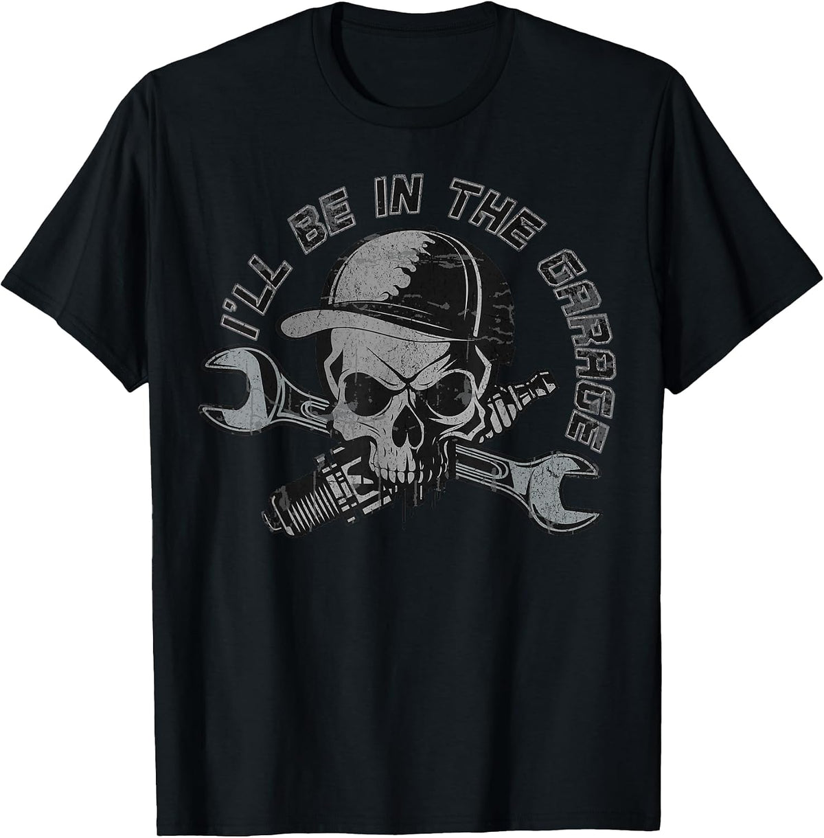 I'll Be Garage Mechanic Dad Joke Handyman Grandpa Fun T-Shirt