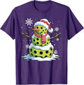 Christmas Pickleball Snowman Christmas Women Men Kids T-Shirt
