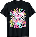 Happy Easter Vibes Cute Bunny Rabbit Bubble Gum Face Women Unisex