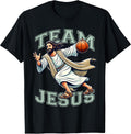 Team Jesus Basketball Tee Christ Playing Basketball Sport T-Shirt