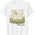 He is Risen Wildflower Spring Bible Verse Design Unisex