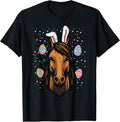 Easter Horse Bunny Ears Equestrian Farm Women Girls Kids Men Unisex