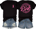 Breast Cancer Shirt for Women: Pink Ribbon Graphic T-Shirt