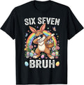 Six Seven Bruh Funny Dabbing Easter Bunny Unisex