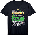 Xmas Fishing Lover Funny Fisherman Santa Fishing Christmas Performance T-Shirt