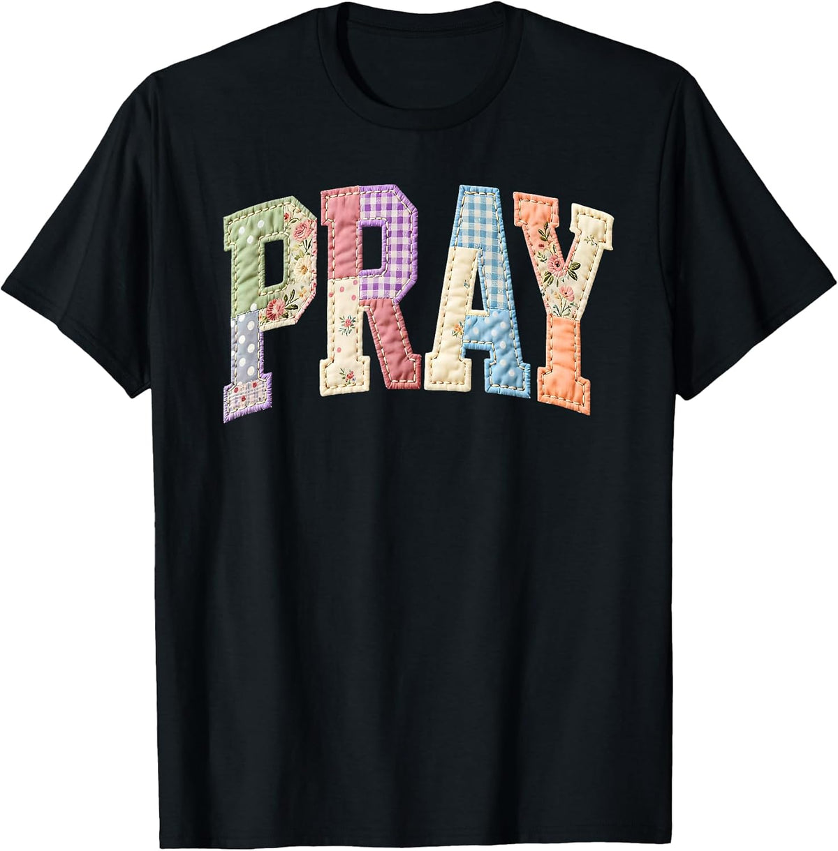Pray Patchwork He is Risen Easter Day Jesus Christian Faith Unisex
