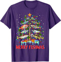 Christmas Tree Lights Fish Fishing Rod Fisherman