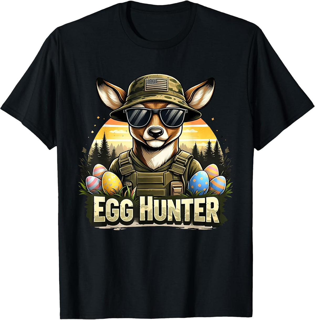 Happy Easter Day Camo Funny Hunting Boys Men Easter Egg Unisex