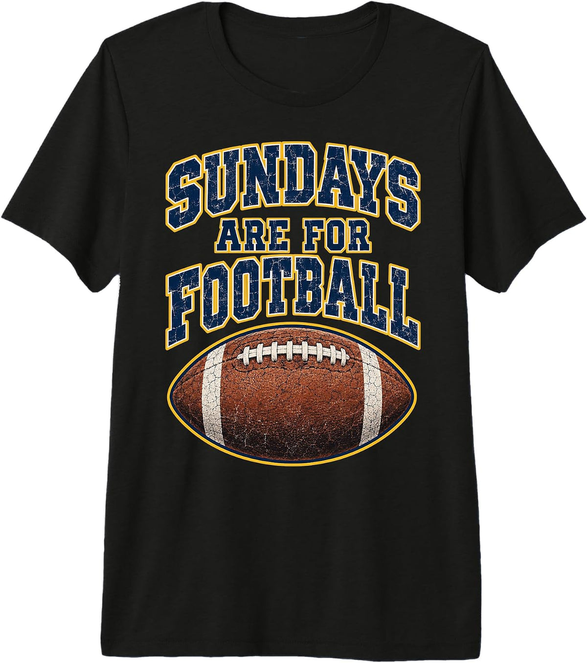 Sundays are for Football Vintage Sports Fan Design Men Women Premium Tri-Blend T-Shirt