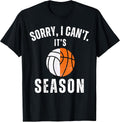 Mom Of Both Sorry I Can't It's Basketball Volleyball Season T-Shirt