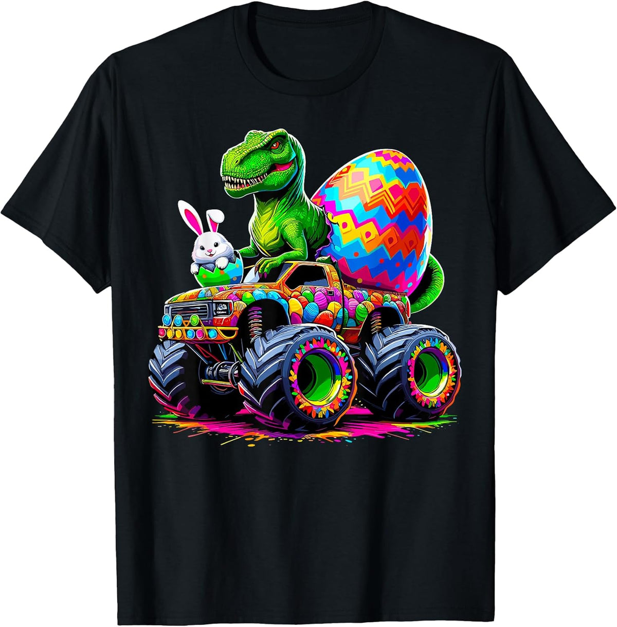 Easter Day Bunny Monster Truck Eggs Dinosaur Rabbit Unisex