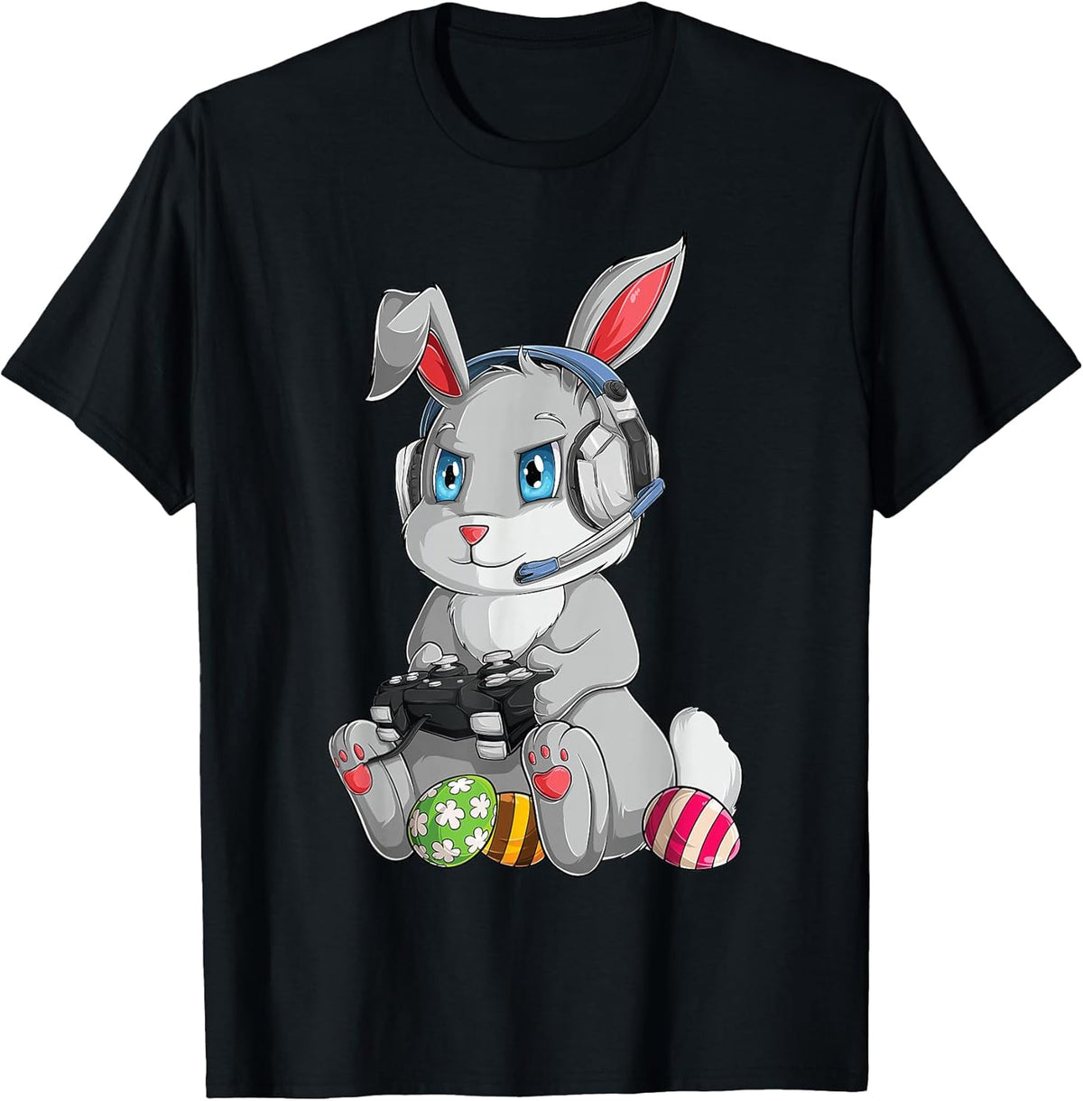 Happy Easter Day Bunny Egg Funny Boys Girls Kids Gamer Small Unisex
