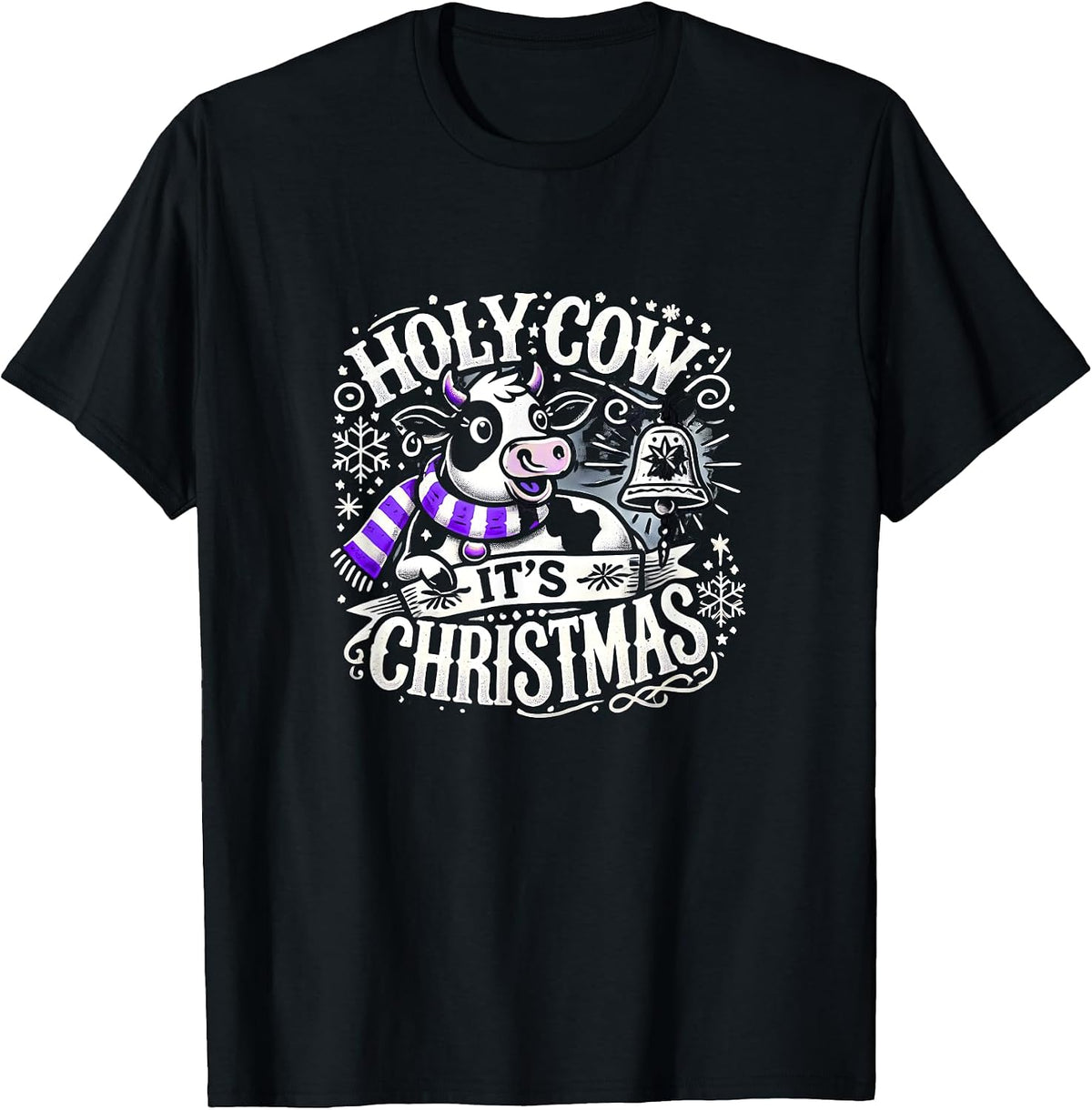 Christmas Cow Lover Cows Christmas Farmer T-Shirt