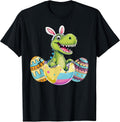 Happy Easter Dinosaur Bunny Ears Egg T Rex Kids Boys Unisex