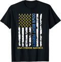 Blue And Yellow American USA Flag Down Syndrome