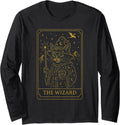 RPG Gamer Wizard D20 Dice Nerdy Geek Cat Men Women Kids Long Sleeve T-Shirt