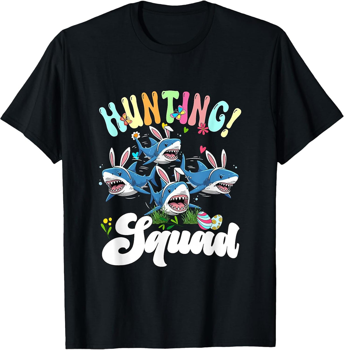 Hunting Squad Group Easter Bunny Sharks Chocolate Eggs Unisex