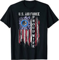 Vintage USA Flag Air Force Proud Veteran Wife
