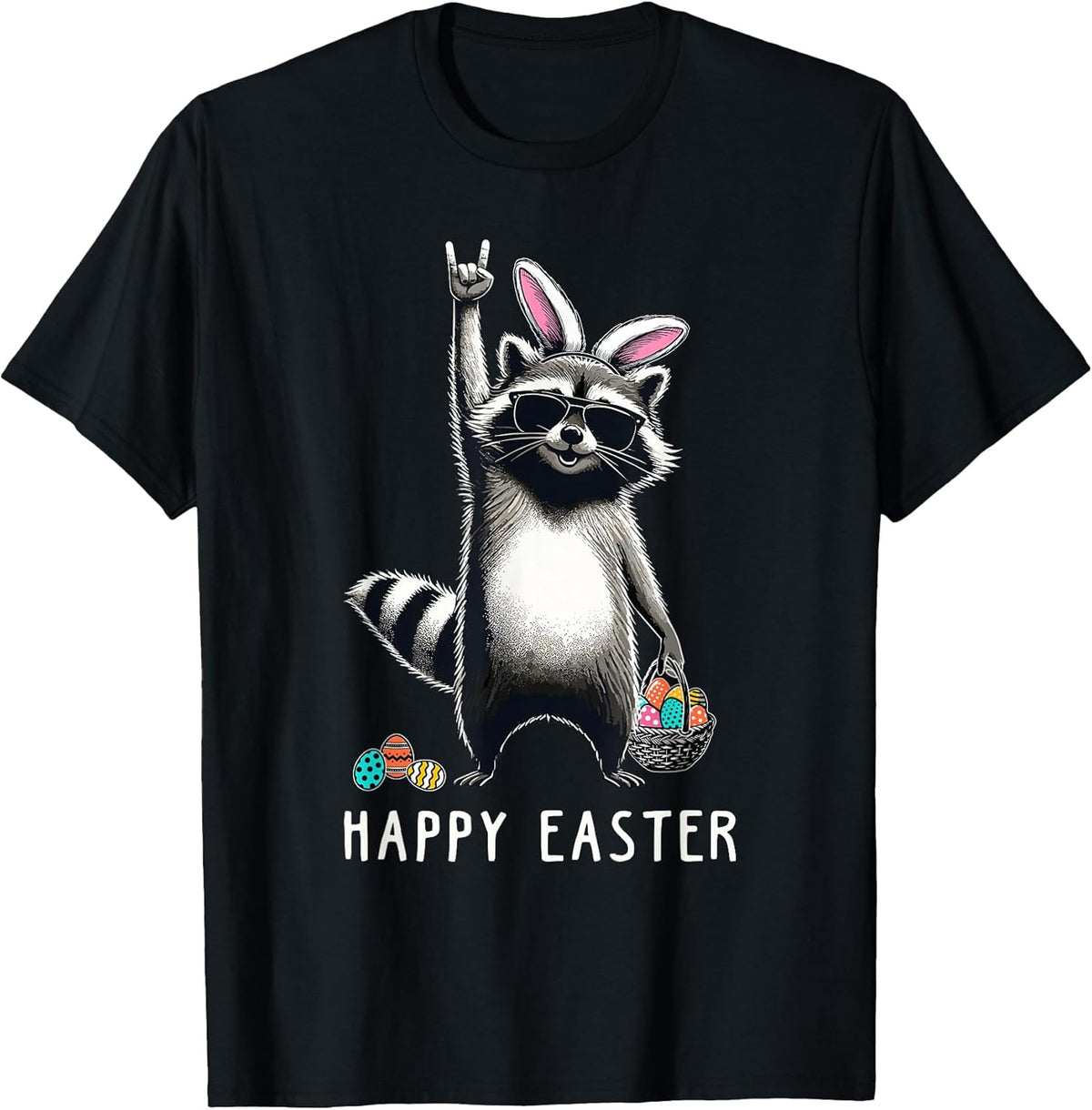Cute Easter Raccoon Men Women Kids Boys Girls Funny Easter Unisex