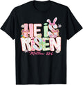 Happy Easter Bunny Couette Bow He is Risen Jesus Christian Unisex