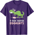 T-Rex Hates Easter Egg Hunts Dinosaur Bunny Rabbit Dino Unisex