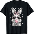 Cute Easter Bunny Shirt for Women Pink Rabbit Coquette Girly Unisex