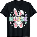 Cute Easter Nurse Shirts for Women, Spring RN Bunny Ears Unisex