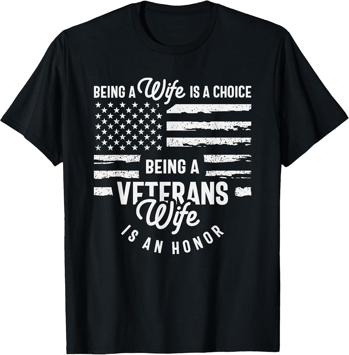 Proud Veteran’s Wife - Honoring Strength and Sacrifice T-Shirt
