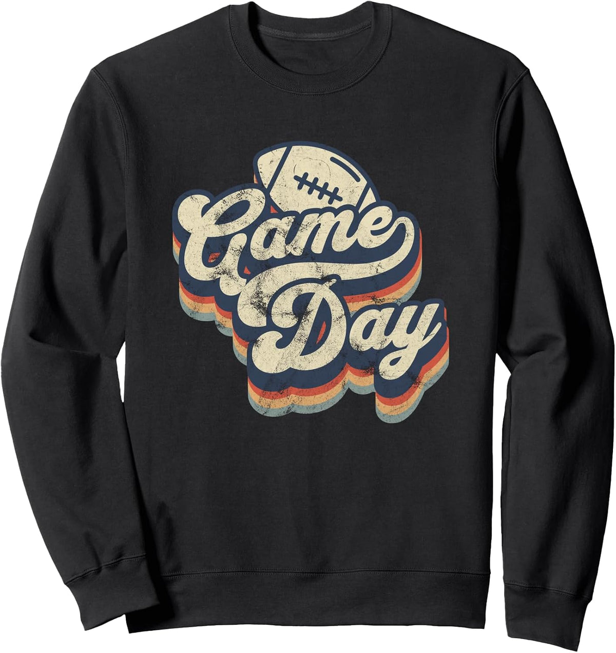 Game Day Football Season Vintage Men Women Team Sports Sweatshirt