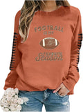 Football Sweatshirts for Women Game Day Baseball Graphic Pullover Crewneck Long Sleeve Fall Winter Sweatshirts