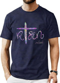 Easter Shirts for Men He is Risen Christian Easter Shirt Casual Religious Faith Tee Tops Easter Gift