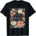 He is Not Here He Has Risen Christian Jesus Floral Easter Unisex
