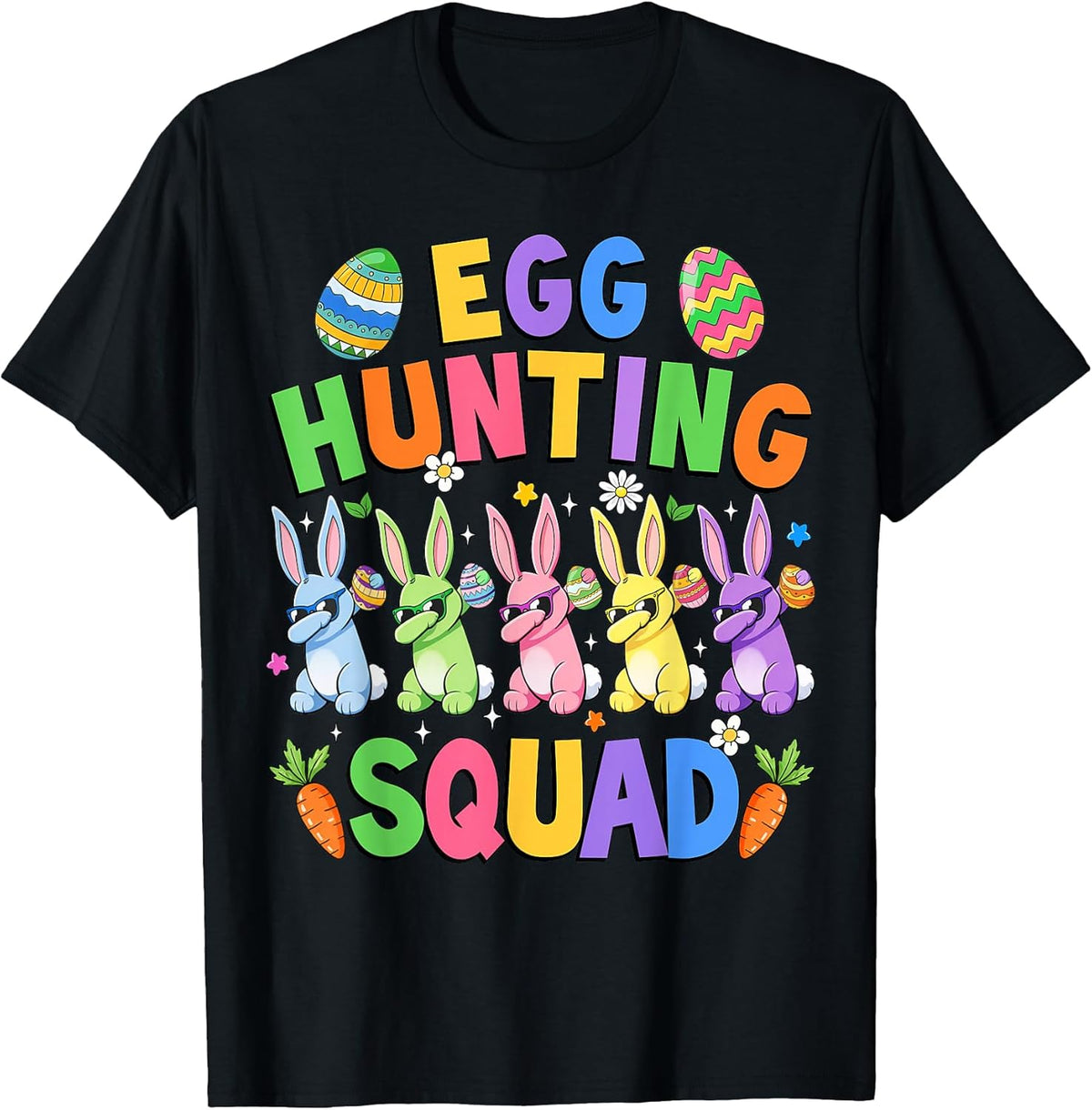Egg Hunting Squad Rabbit Bunny Easter Day Boys Girls Kids Unisex